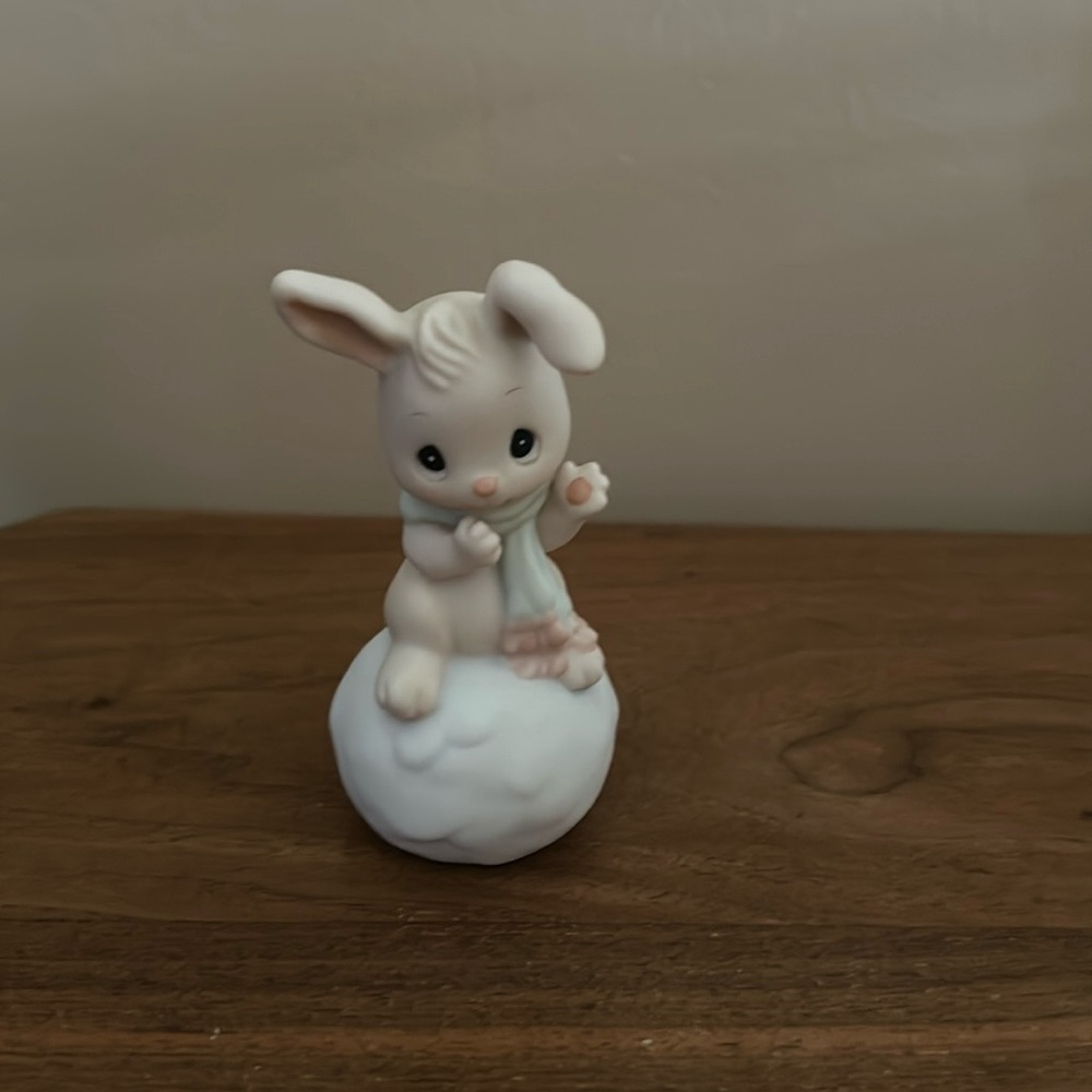 Precious Moments Snow Bunny Figurine